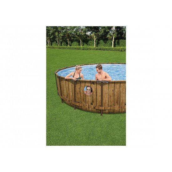 Bazen Power Steel™ Swim Vista 549 x 122 cm z vzorcem lesa s kartušno filtrsko črpalko Bazen Power Steel™ Swim Vista 549 x 122 cm z vzorcem lesa s kartušno filtrsko črpalko