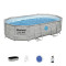 Bazen Power Steel Swim Vista 488x305x107 cm z vzorcem kamna s filtrsko črpalko na pesek
