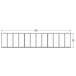 Nadstrešek za vhodna vrata 6690, bel Nadstrešek za vhodna vrata 6690, bel