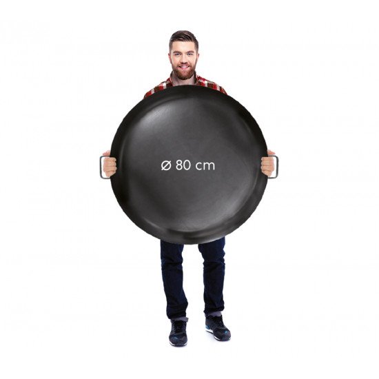 Jeklena posoda za ogenj XXL Viking | Črna | Ø 80x50 cm Jeklena posoda za ogenj XXL Viking | Črna | Ø 80x50 cm