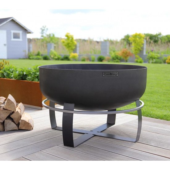 Jeklena posoda za ogenj XXL Viking | Črna | Ø 80x50 cm Jeklena posoda za ogenj XXL Viking | Črna | Ø 80x50 cm