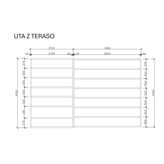Lesena vrtna uta FIKUS