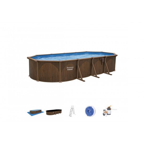 Montažni bazen Hydrium 730 x 360 x 130 cm s filtrsko črpalko na pesek Montažni bazen Hydrium 730 x 360 x 130 cm s filtrsko črpalko na pesek