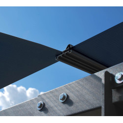 Aluminijasti nadstrešek za avto Arcadia 8500 Antracit 858 x 359 x 242 cm Aluminijasti nadstrešek za avto Arcadia 8500 Antracit 858 x 359 x 242 cm