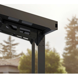 Aluminijasti nadstrešek za avto Sydney Črna 286 x 587 x 288 cm Aluminijasti nadstrešek za avto Sydney Črna 286 x 587 x 288 cm