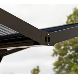 Aluminijasti dvojni nadstrešek za avto Sydney Wings Črna 587x572x288 cm Aluminijasti dvojni nadstrešek za avto Sydney Wings Črna 587x572x288 cm