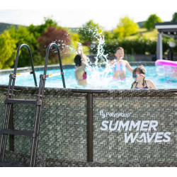 Bazen Summer Waves Ø 488x122 cm, videz ratana Bazen Summer Waves Ø 488x122 cm, videz ratana