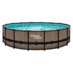 Bazen Summer Waves Ø 488x122 cm, rjava