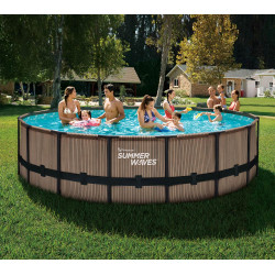 Bazen Summer Waves Ø 488x122 cm, rjava Bazen Summer Waves Ø 488x122 cm, rjava