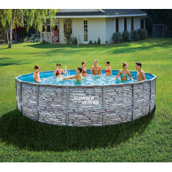 Bazen Summer Waves Ø 549x132 cm, videz kamna Bazen Summer Waves Ø 549x132 cm, videz kamna