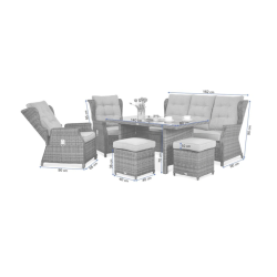 Vrtna garnitura BALTIMORE DINING Vrtna garnitura BALTIMORE DINING