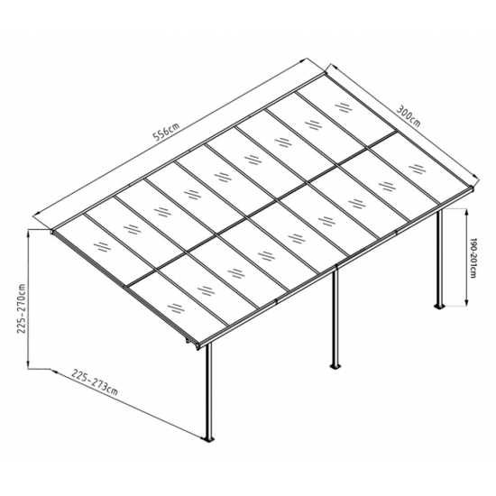 Nadstrešek pergola Westmann SI06108 Nadstrešek pergola Westmann SI06108