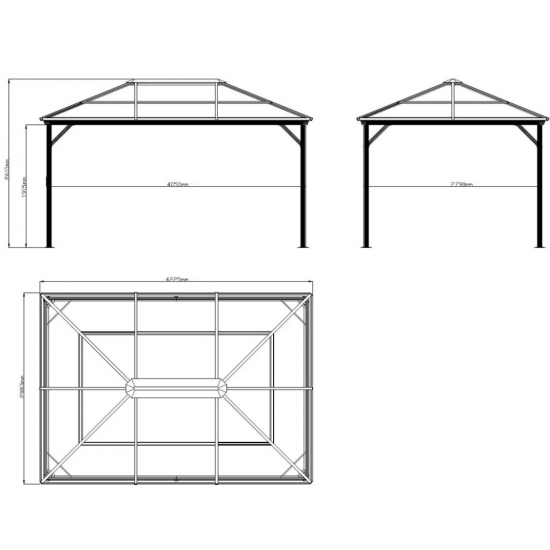 Vrtni paviljon Verona 10x14 Vrtni paviljon Verona 10x14