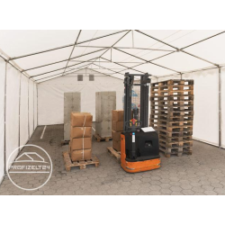 Skladiščni šotor 5x10 m - stranska višina 2,6 m, PVC 800, z osnovnim okvirjem Skladiščni šotor 5x10 m - stranska višina 2,6 m, PVC 800, z osnovnim okvirjem