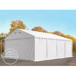 Skladiščni šotor 5x8 m - stranska višina 2,6 m, PVC 800, z osnovnim okvirjem