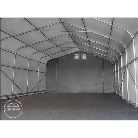 Garažni šotor 6x6 z vrati 4,1x2,9 m - PVC 850