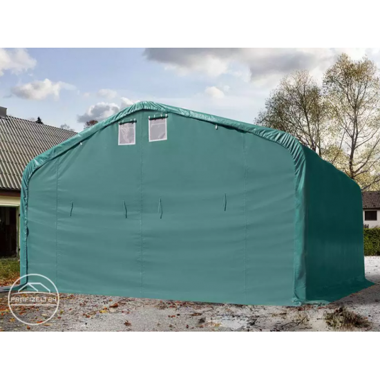 Garažni šotor 6x6 z vrati 4,1x2,9 m - PVC 2300 negorljiv