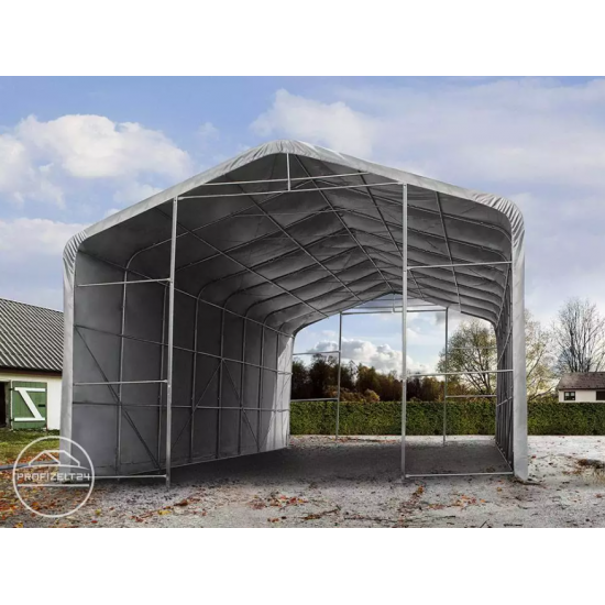 Garažni šotor 7x7 z vrati 5,0x2,9 m - PVC 850 Garažni šotor 7x7 z vrati 5,0x2,9 m - PVC 850