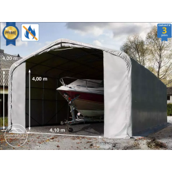 Garažni šotor 6x12 z vrati 4,1x4,0 m - PVC 2300 negorljiv