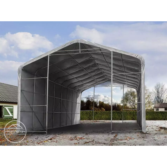 Garažni šotor 8x12 z vrati 4,0x3,6 m - PVC 850 Garažni šotor 8x12 z vrati 4,0x3,6 m - PVC 850