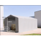 Skladiščni šotor hala 4x12 m - stranska višina 3,0 m z zadrgo, PVC 850