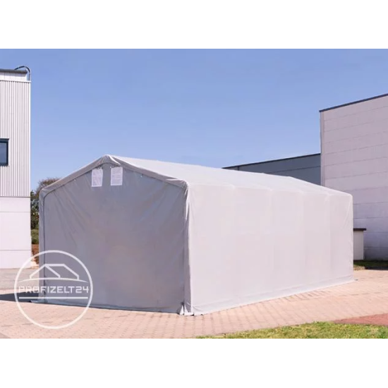Skladiščni šotor hala 4x12 m - stranska višina 3,0 m z zadrgo, PVC 850