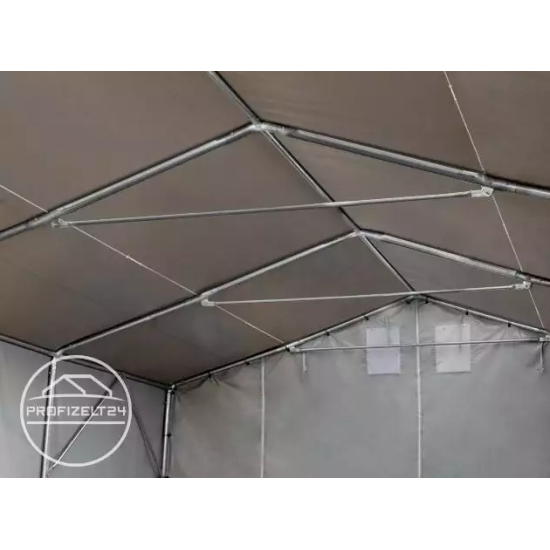 Skladiščni šotor hala 4x12 m - stranska višina 3,0 m z zadrgo, PVC 850