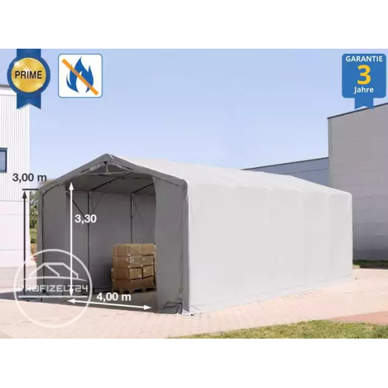 Skladiščni šotor hala 6x10 m - stranska višina 3,0 m z zadrgo, PRIMEtex-Plane 2300