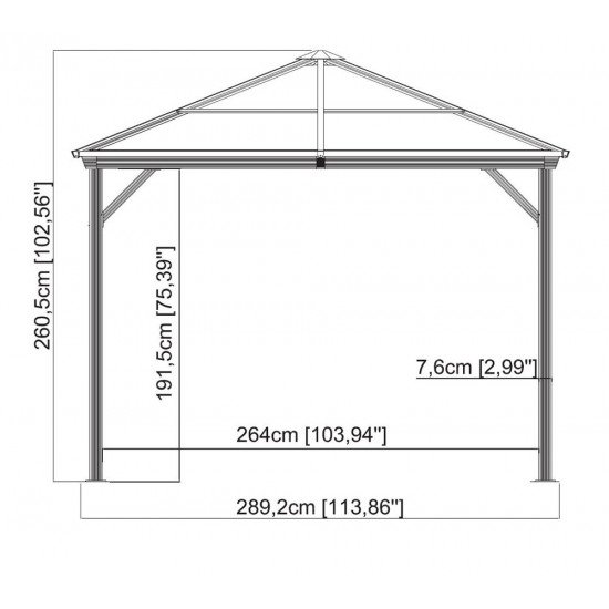 Vrtni paviljon Ventura 10x10 Vrtni paviljon Ventura 10x10