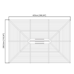 Vrtni paviljon Ventura 10x14 LEANPAY