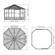 Vrtni paviljon Charleston 12x12