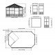 Vrtni paviljon Charleston 12x18 Vrtni paviljon Charleston 12x18