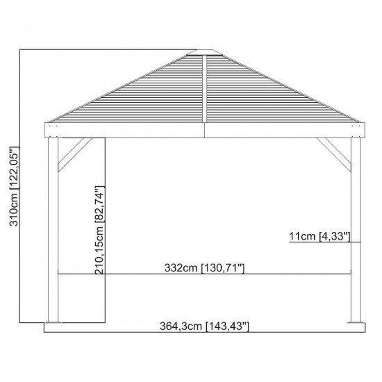 Vrtni paviljon South Beach 12x12 Vrtni paviljon South Beach 12x12