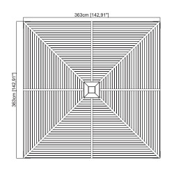 Vrtni paviljon South Beach 12x12 Vrtni paviljon South Beach 12x12
