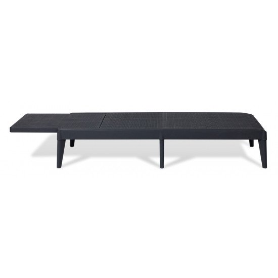 Plastični vrtni ležalnik SIROLO - GRAPHITE Plastični vrtni ležalnik SIROLO - GRAPHITE