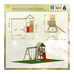 Lesena hišica za igranje Salamander Lesena hišica za igranje Salamander