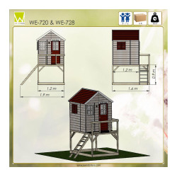 Lesena hišica za igranje Stroh Lesena hišica za igranje Stroh