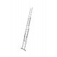 Trodelna aluminijasta lestev 3x9 stopnic Trodelna aluminijasta lestev 3x9 stopnic