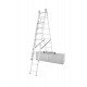 Trodelna aluminijasta lestev 3x9 stopnic Trodelna aluminijasta lestev 3x9 stopnic