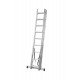 Trodelna aluminijasta lestev 3x9 stopnic Trodelna aluminijasta lestev 3x9 stopnic