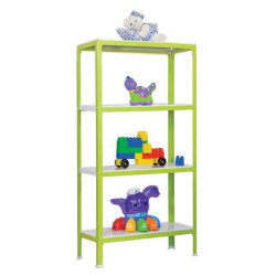 Arhivski regal 160x80x40 cm 4 police zeleni/beli Arhivski regal 160x80x40 cm 4 police zeleni/beli