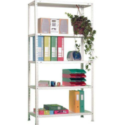 Arhivski regal 180x90x30 cm 5 police beli Arhivski regal 180x90x30 cm 5 police beli