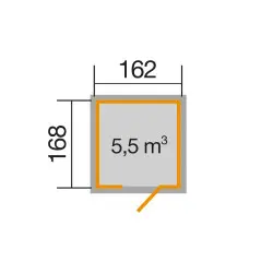 Lesena vrtna uta 348